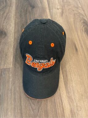 Reebok NFL Black Hat with Orange Eyelets